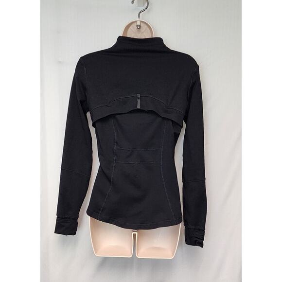 Studio Lite Ribbed Detail Long Sleeve Black Jacket Size XS - Picture 8 of 8